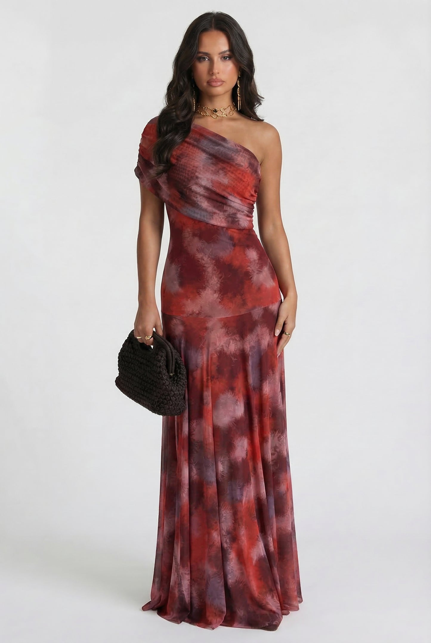 Toledo Dress Printed in Red